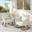 Chaise berçante contemporaine minimaliste en osier-1217889147