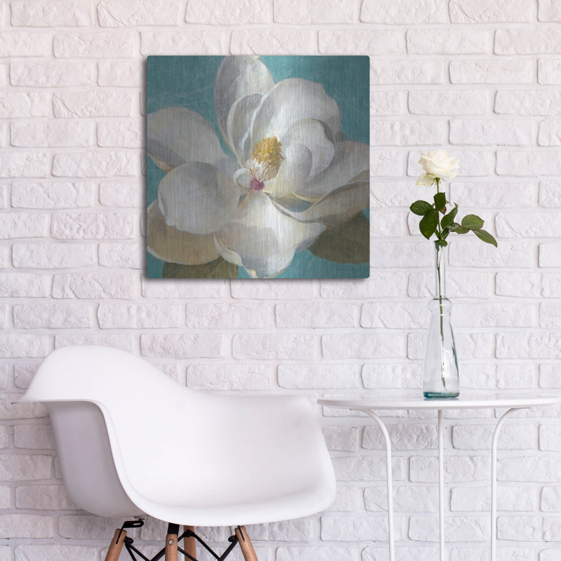  «Turquoise Bloom 1» par Danhui Nai, art mural en métal