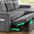 81" Sleeper Sofa Couch With Pullout Bed, Convertible Sleeper Sectional For Living Room, Comfortable Modular Couchs With Storage-1325766809