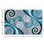 Tapis intérieur à motif abstrait tourbillonnant Aarley-Ray-330410261