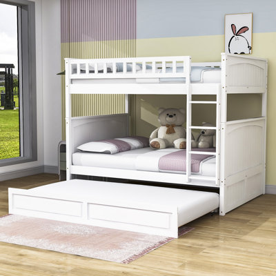 Darleta Kids Full Over Full Bunk Bed with Trundle