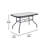 Buckden 4-Person Patio Dining Set with Square Glass Table-44084222