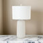 Marlin - Ensemble de 2 lampes de table en céramique 30 po - Finition blanche-1125516527