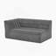 Boneless 106" L-Shaped Modular Sectional Sofa With Chaise For Living Room, Chenille Upholstered Boneless Couches With Wave-Shaped Armrest, No Pillows Included-1518161670