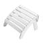 Repose-pieds blanc en PEHD pliable Adirondack pour l'extérieur