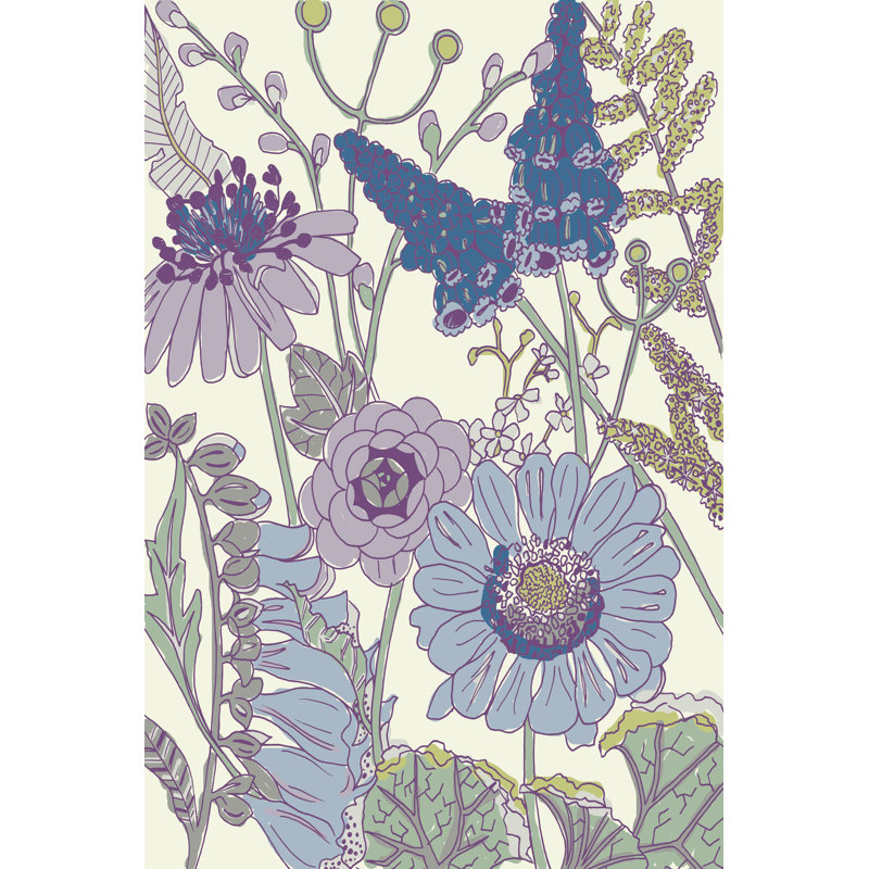 Graphic Garden IV - Wrapped Canvas Print, 122cm H x 81cm W x 3.8cm D