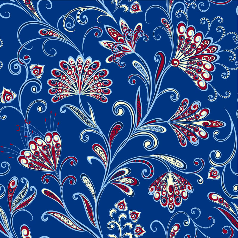 Mardella Floral Tile, 10.4" L x 25" W, Paper