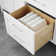 Angle 72.01'' Double Bathroom Vanity with Marble Top