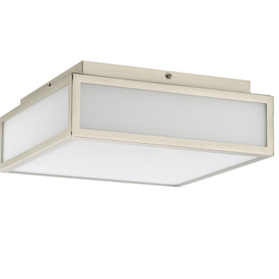 Plafonnier DEL intégré de 25 cm (10 po) couleur laiton antique, haute performance, écoénergétique (1 120 lumens, 24 W), 3 températures de couleur (3 000 K/4 000 K/5 000 K), DEL à intensité variable, gravé.
