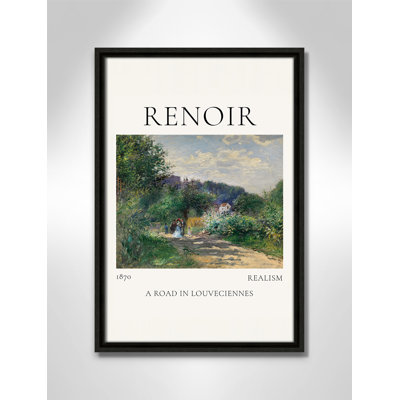 Old Masters Collection " A Road In Louveciennes " by Auguste Renoir