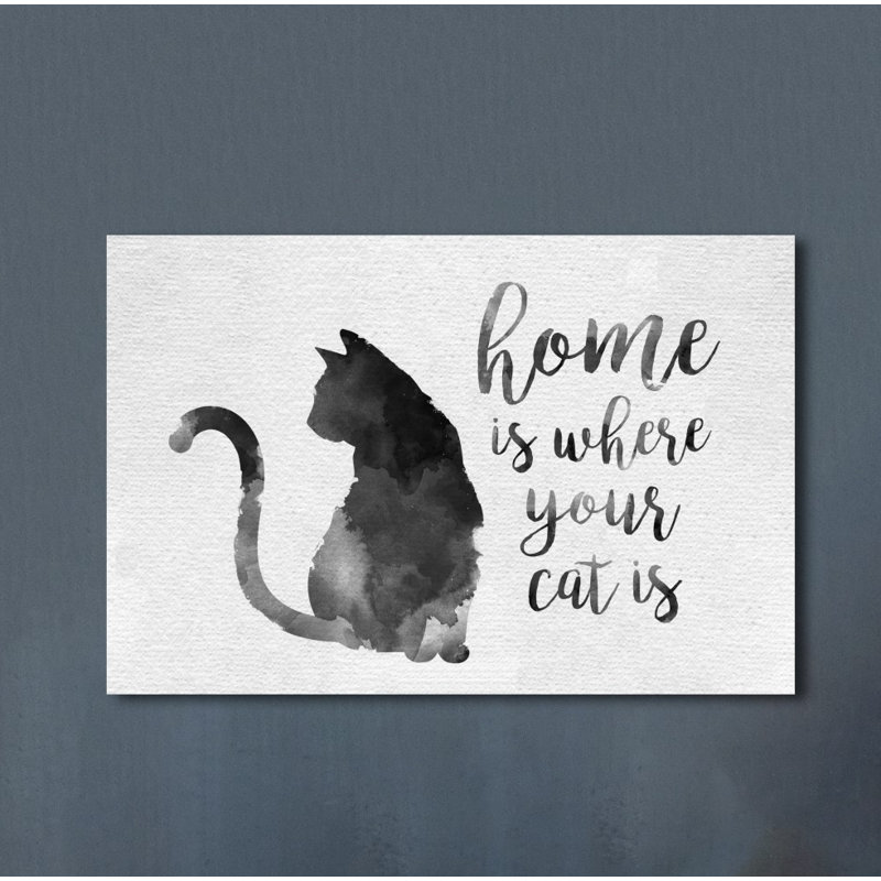 " Cat Is Home ", 36" H x 54" W x 1.5" D