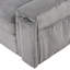 Canapé-lit modulaire pratique avec rangement et porte-gobelet utilitaire - gris-1532461845