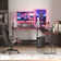 Sherri L Shaped Gaming Computer Desk with Large Monitor Stand