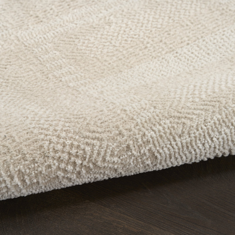 Ebern Designs Reimann Taupe Modern Indoor Rug, Rectangle 2' x 3'