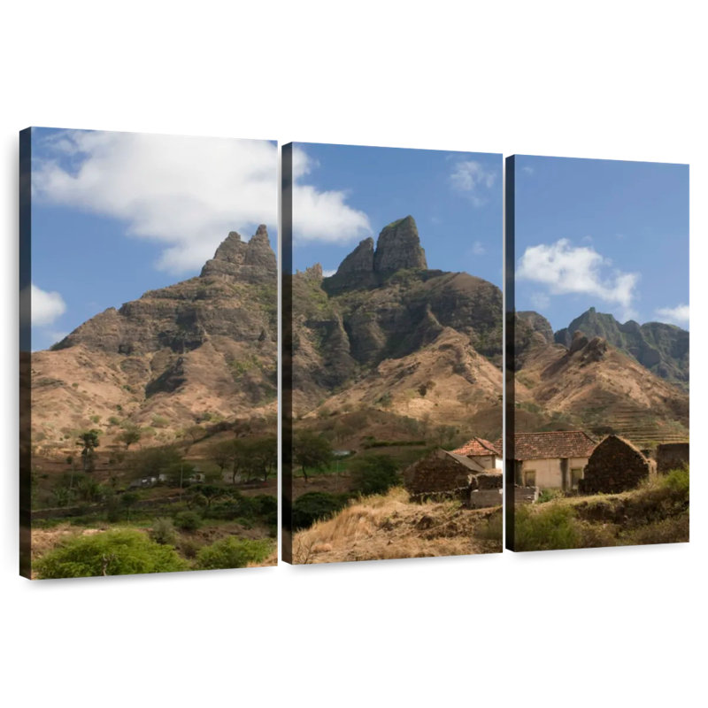 Alvord Santiago Cape Verde Mountainscape, 28" H x 45" W
