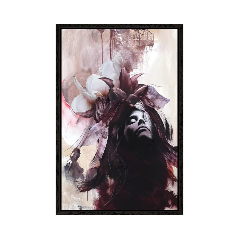 Imperfection Red 1 Piece Wall Art on Canvas, 66.04cm H x 45.72cm W x 3.81cm D, Black Framed