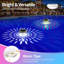 Floating Pool Lights Solar Powered, Colour Changing RGB LED, Remote Control 16 Modes, IP68 Waterproof, With Hanging Loop, For Above Ground Inground Pool Garden