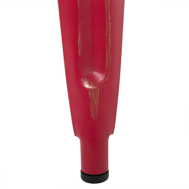 Iowa Park Counter Stool with Metal Frame, Red