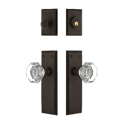 Nostalgic Warehouse New York Entry Set with Waldorf Crystal Knob