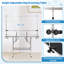 Table de toilettage réglable pour animaux avec structure en métal robuste en forme de H