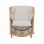 Chaise berçante d'extérieur en rotin PE