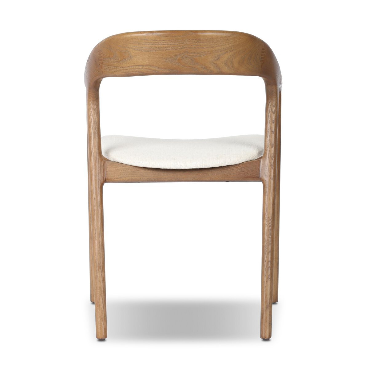 Kayla Leather Dining Armchair, Brown, Alcala Cream