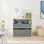 Ensemble de 3 bacs de rangement en tissu pour table de bout