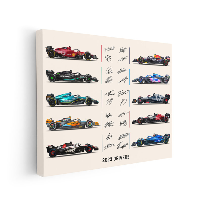 Pilotes de course n ° 2, Unframed, Canvas, 16"H x 20"W