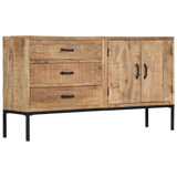 Rossana Sideboard 55.1" x 13.8" x 29.5" Solid Mango Wood