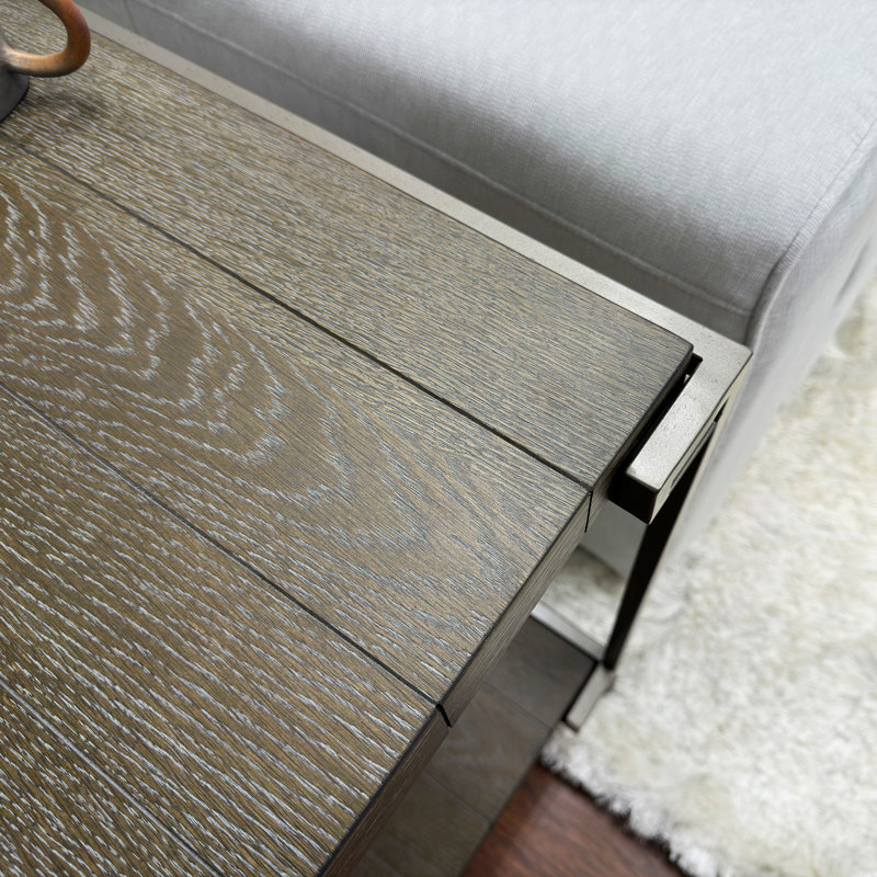 Table de bout en bois massif Marizza, H 24,05 po x l 22,05 po x P 14,05 po