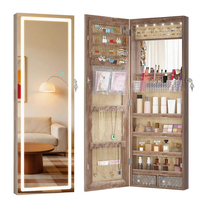Jewelry Armoire, Oak