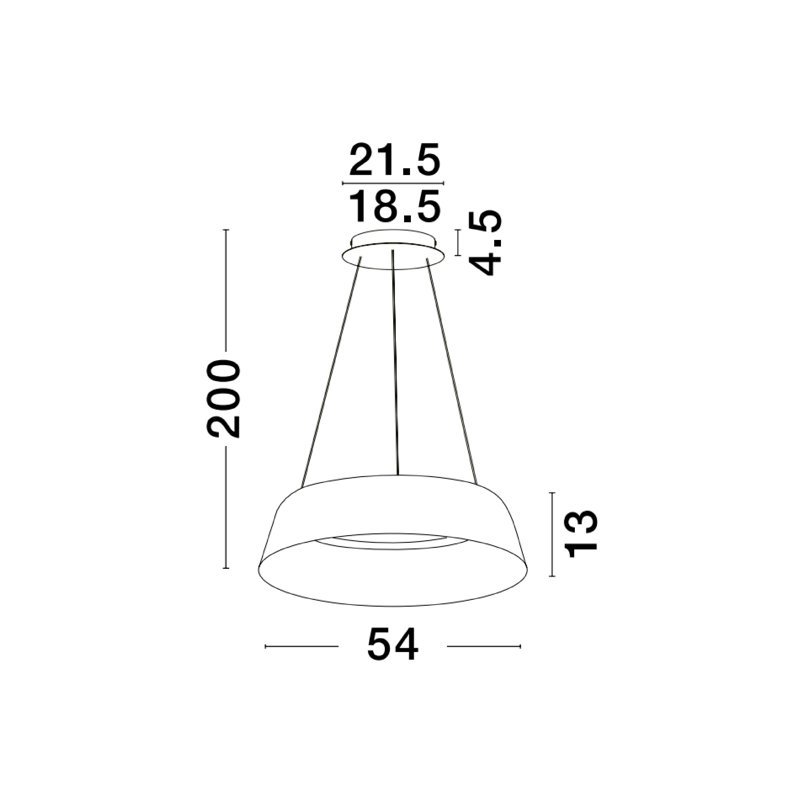 1 - Light White LED Pendant