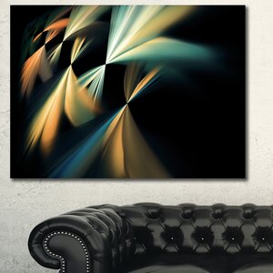 'Floating Abstract Fractal Designs' Graphic Art Print on Canvas