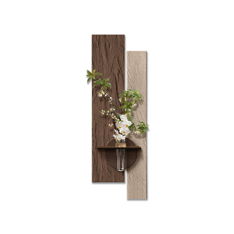 Nut-brown Rectangle Sandstone Wall art, 47.24" H x 15.75" W x 1.97" D, Nut Brown