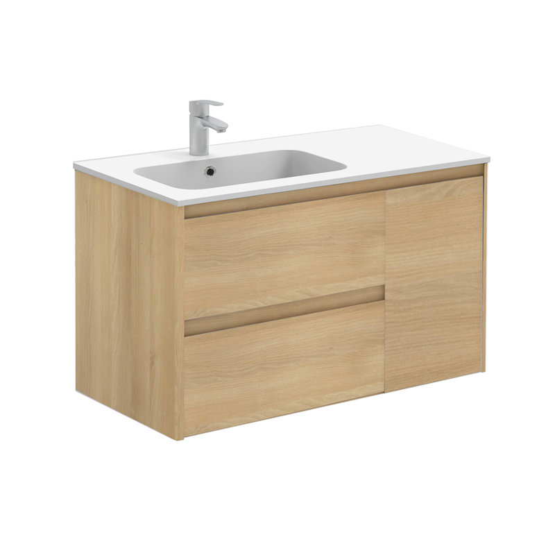 Ambra 35.6'' W Single Vanity, Nordic Oak