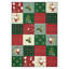 Floral Linen Area Rug-1035037325
