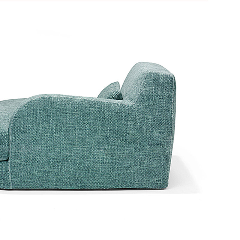 Chaise confortable en pin massif de haute qualité, Turquoise, Orienté à droite