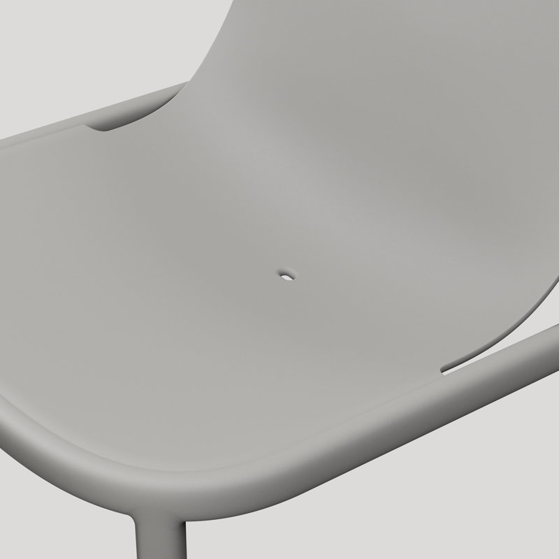 Decade Outdoor Lounge Chair, Putty
