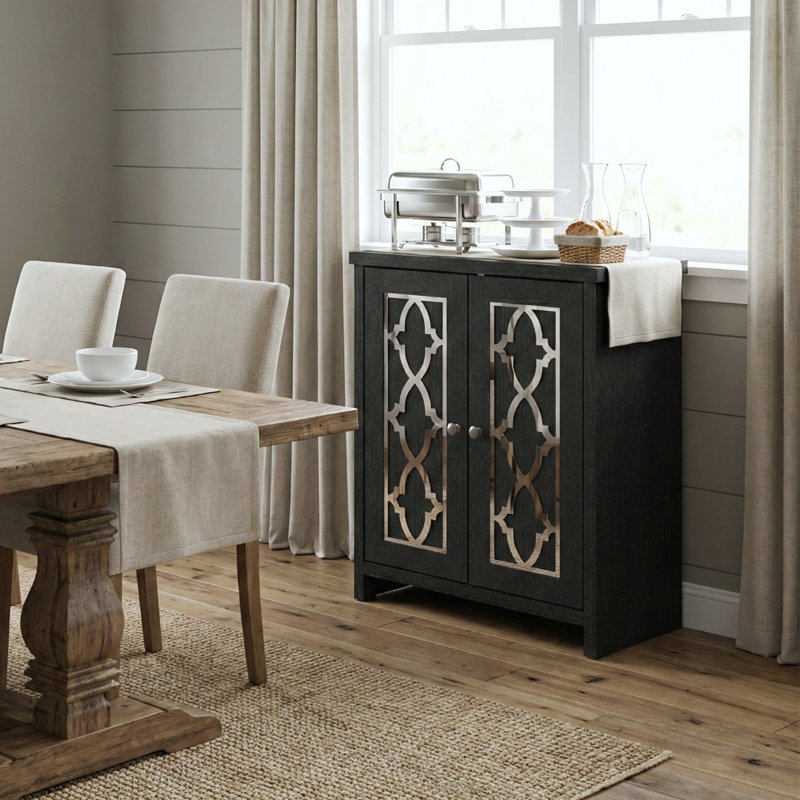 Armoire de salle de bain Chessani, Chêne noir