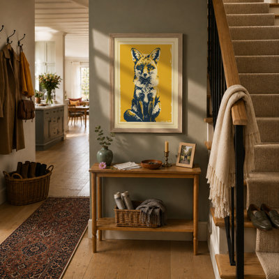 Fox in Repose Graphic - Framed Print