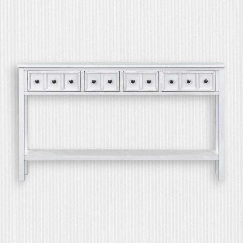Masiah 60'' Console Table, Antique White