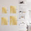 Décoration tropicale à motif de feuilles tropicales, décoration murale abstraite moderne, décoration murale en métal-124839625-124839624