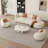 Minimalist sofa and tea table combination