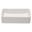 Lavabo de salle de bain rectangulaire en céramique blanche L 21 1/2 po x l 13 1/2 po Lordear