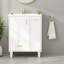 Ensemble de meuble-lavabo élégant 24 po - tiroir à fermeture en douceur et panier coulissant inclus-1346025092