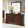 Commode double 6 tiroirs avec miroir Brandenn
