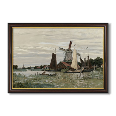 Moulin à vent à Zaandam, 1871 - Claude Monet - Toile encadrée sur mesure