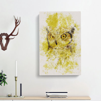 Sketch Of An Owl - Wrapped Canvas