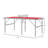 Soozier Mini Ping Pong Table Set for Outdoor and Indoor-114347785