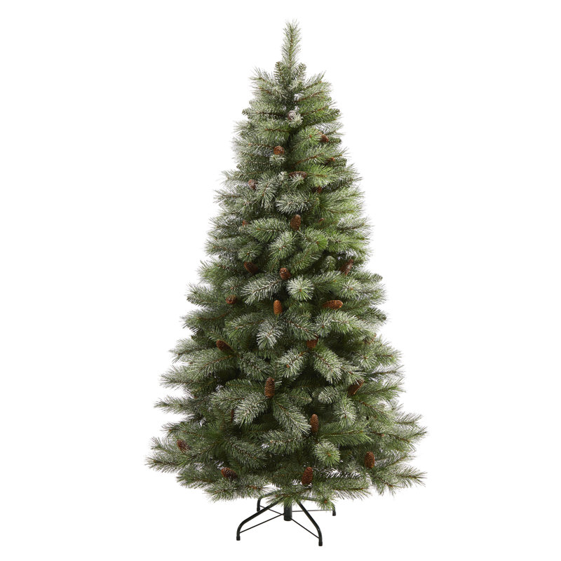 Arbre de Noël artificiel pin vert, H 6 pi